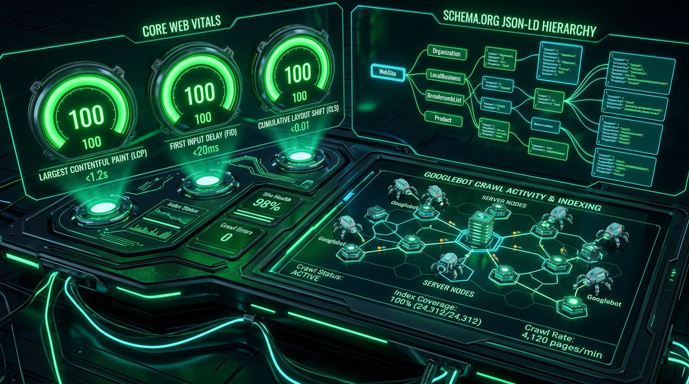 The Ultimate Technical SEO Playbook: Mastering Core Web Vitals, Semantic Schema, and Server-Side Crawl Speed