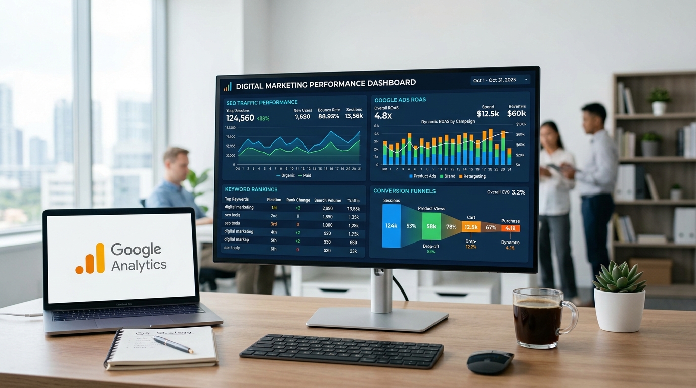 SEO & Digital Marketing Preview Mockup