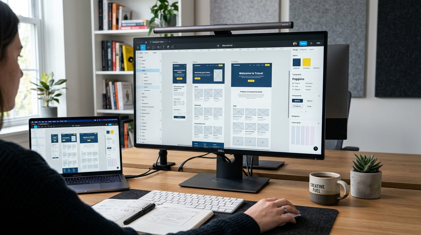 Website Designing & UI/UX Preview Mockup